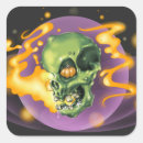 Search for spooky skulls stickers Pumpkin