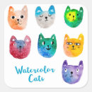 Search for illustration cat stickers Funny animals