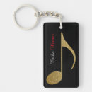 Search for gold music note key rings Clef