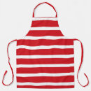 Search for red striped aprons White