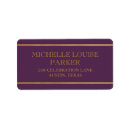 Search for purple graduation return address labels Classy