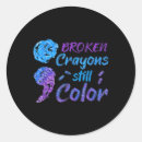 Search for information sign stickers Emotional distress