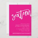 Search for feminine sweet 16 invitations Minimalist
