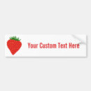 Search for strawberry bumper stickers Red