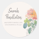 Search for pink floral return address stickers Coral