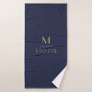 Search for masculine bath towels Navy blue