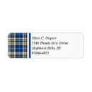 Search for royal blue and white return address labels Pattern