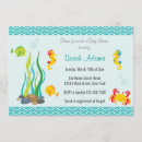 Search for aquatic baby shower invitations Under the sea
