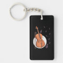 Search for musical instrument key rings Cellist