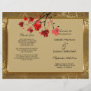 Search for red and gold wedding programs Trendy