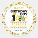 Search for construction trucks stickers Boys birthday