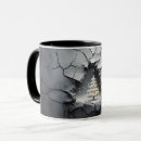 Search for three dimensional mugs Christmas holiday
