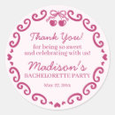 Search for hot pink bachelorette party stickers Bride