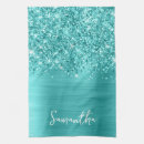 Search for turquoise tea towels Glitter