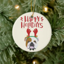 Search for english bulldog christmas decor Cute