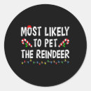 Search for funny reindeers stickers Santa claus