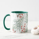 Search for winter berries mugs Watercolor