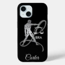 Search for libra zodiac sign iphone cases Black