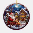 Search for winter christmas tree decorations Santa