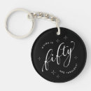 Search for 50th birthday key rings Minimalist