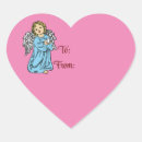 Search for heart angel stickers Unique