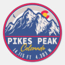 Search for peaks round stickers Outdoors