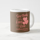 Search for give thanks to the lord mugs Christian