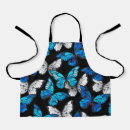 Search for butterfly pattern aprons Blue