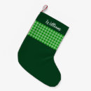 Search for green plaid christmas stockings Tartan