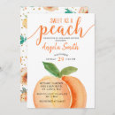 Search for sweet as a peach baby shower invitations Peaches