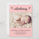 Search for butterfly photo birth announcement cards Pink