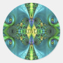 Search for trippy art stickers Green