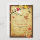 Search for maple leaves invitations Vintage