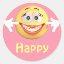 Search for happy emoticon stickers Face