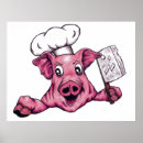 Search for cartoon chef posters Pig