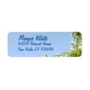 Search for flowering trees return address labels White