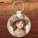 Search for old fashioned key key rings Girl