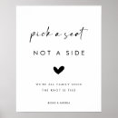 Search for no assigned seats wedding signs Pick a seat