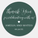 Search for green wedding stickers Heart