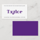 Search for play date business cards Purple