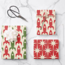 Search for red christmas wrapping paper Vintage