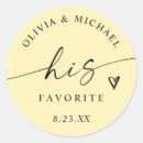 Search for yellow wedding stickers Modern