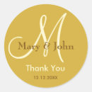 Search for metalic wedding stickers Monogrammed