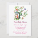 Search for hummingbird baby shower invitations Pink