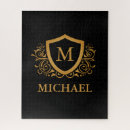 Search for black puzzles Black and gold