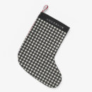 Search for black and white plaid christmas stockings Gingham