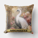 Search for white peacock cushions Watercolor