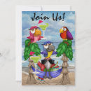 Search for parrot invitations Beach
