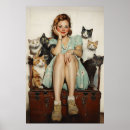 Search for vintage cat pictures posters For her