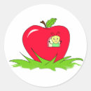 Search for worm in apple stickers Cute